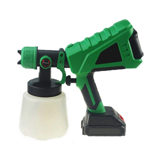 Green 1000ml Wide Pressure European Standard 5 Battery Lithium Battery Sprayer Paint Machine