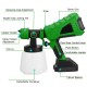 Green 1000ml Wide Pressure European Standard 5 Battery Lithium Battery Sprayer Paint Machine