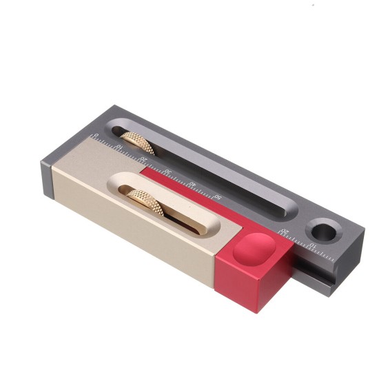 Kerfmaker Table Saw Slot Adjuster Mortise and Tenon Tool Woodworking Movable Measuring Block