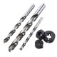 Imperial Twist Drill Bit Woodworking Bevel Drill Bit with Limited Ring and Hex Wrench