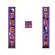 Halloween Porch Banner Outdoor Decorations for Home Hanging Pendant Ornament