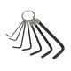 Hex Key Wrench 7Pcs Hex Key Set On A Ring