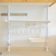Kitchen Storage Rack Plate Pot Microwave Oven Shelf Drain Retractable Pole with 8 Hooks