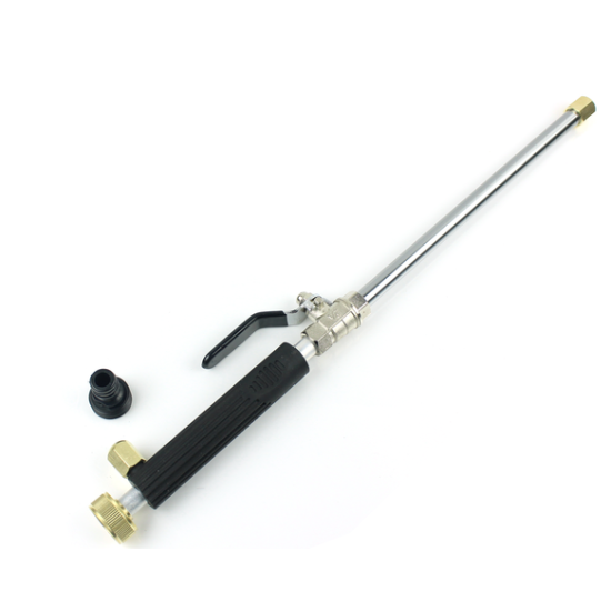 Hydro Jet High Pressure Power Washer Gun Heavy Duty Metal Watering Wand Sprayer Wand Hydrojet Washer 2 Nozzles for Window Car Cleaning Outdoor Wash