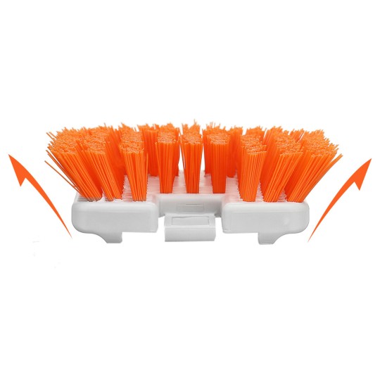 Scrubs Tub Tile Brush Refill Replacement Scrubber Head Stiff Bristles Grout Brush for Cleaning Shower Kitchen Outdoor Tough Grime Fits MBB001&MBS001