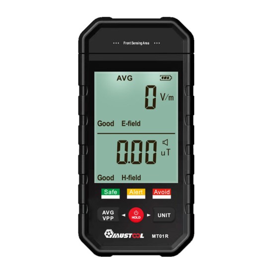 MT01R 3-inch Electromagnetic Radiation Tester Electric Field & Magnetic Field Detection Radiation Status Rapidly Assess