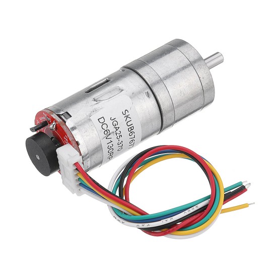 25GA370 DC 6V Micro Gear Reduction Motor with Encoder Speed Dial Reducer