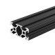 300mm Length Black Anodized 2040 T-Slot Aluminum Profiles Extrusion Frame For CNC