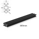 300mm Length Black Anodized 2040 T-Slot Aluminum Profiles Extrusion Frame For CNC