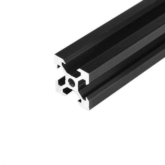 Black 2020 V-Slot Aluminum Profile Extrusion Frame 100-1000mm for CNC Laser Engraving Machine