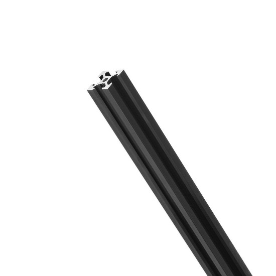 Black 2020 V-Slot Aluminum Profile Extrusion Frame 100-1000mm for CNC Laser Engraving Machine