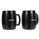 Mini Coffee Maker Ceramic Double Cup Automatic Home Small American Coffee Machine