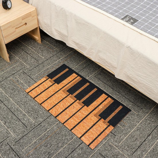 Non Slip Rubber Floor Rug Entrance Door Mat Home Kitchen Office Carpet 45x75cm
