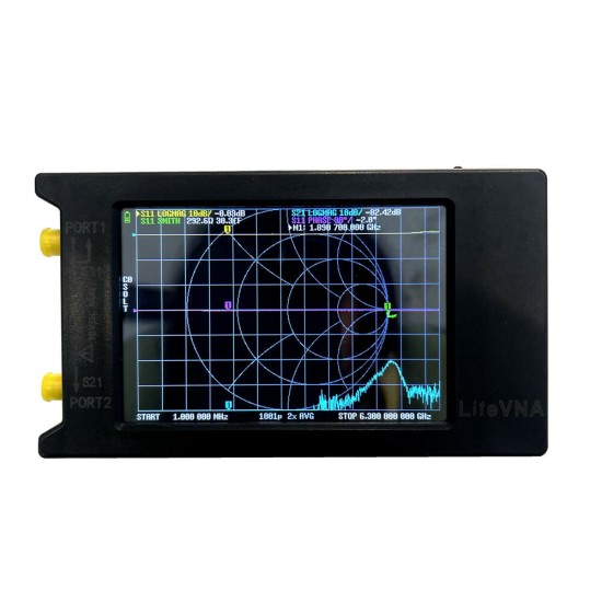 Original Hugen 50kHz-6.3GHz LiteVNA 2.8inch/3.95inch Display Vector Network Analyzer HF VHF UHF Antenna