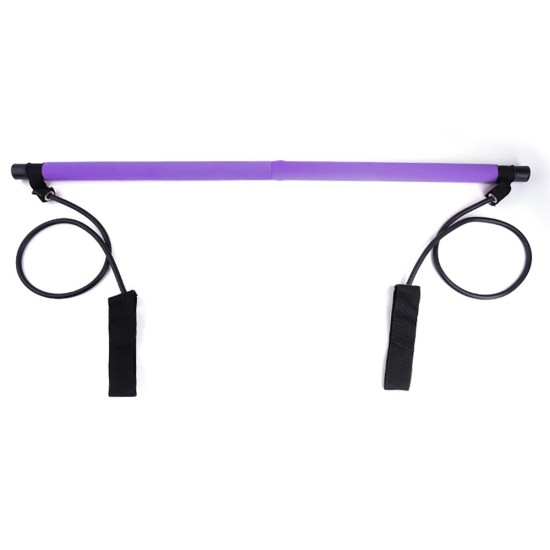 Portable Pilates Bar Exercise Resistance Bands Stick Fitness Yoga Gym Stick