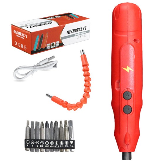 Rechargeable Small Screw Electric Screwdriver Mini Lithium Electric Hand Drill Electric Screwdriver Household Tool Set