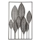 Rectangle Metal Wall Art Hanging Iron Sculpture Leaf Home Hotel Decor 53x84.5cm