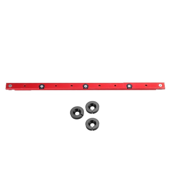 Red 300-880mm Aluminum Alloy Rail Miter Bar Slider Sliding Table Saw Rod Miter Gauge for T-slot T-track Miter Track Jig Fixture Slot Router Table