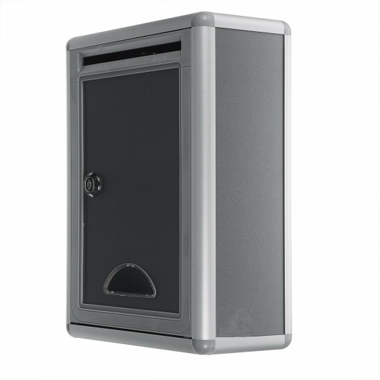 Retro Aluminum Mail Letter Post Storage Box Outdoor Lockable Mailbox Wall Mount Boxes