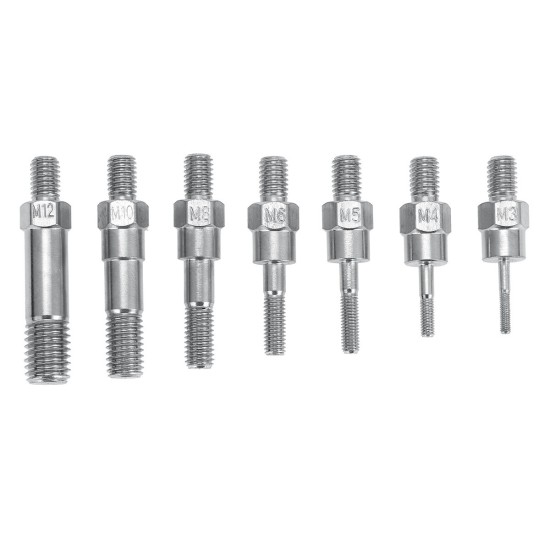 Rivet Nut Pistol Rivet Guun M3 M4 M5 M6 M8 M10 M12 Heavy Duty Manual Insert Nut Tool Manual Mandrel with 110pc Nut