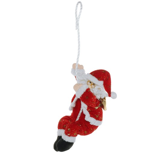 Santa Climbing On Rope Indoor Outdoor Christmas Tree Garden Decorations