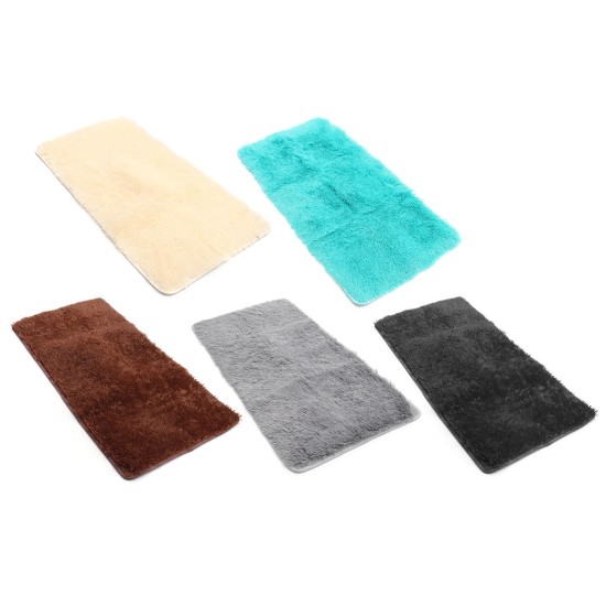 Soft Fluffy Rugs Anti-Skid Shaggy Area Rug Home Bedroom Floor Area Carpet