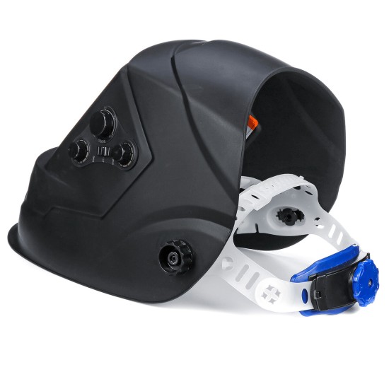 Solar Energy Automatic Dimming Welding Mask Auto Darkening Welding Helmet Big View Area 4 Sensors External Adjustment Arc Tig Mig DIN5-DIN13