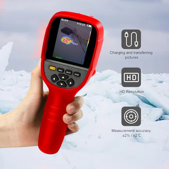 ET692D 320*240 Handheld Infrared Thermal Imager -20~350℃ PC Software Analysis Industrial Thermal Imaging Camera Infrared Thermometer