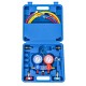 TS-VP1&VP2 3Way AC Diagnostic Manifold Gauge Set Fits R12 R22 R134A R410A Refrigerants Designed for Diagnostic Recovery Evacuation Manifold Gauge Set