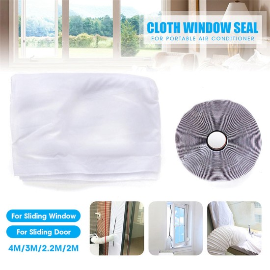 Window Sliding Door Seal Cloth Air Locking with Adhesive Tape For Portable Air Conditioners