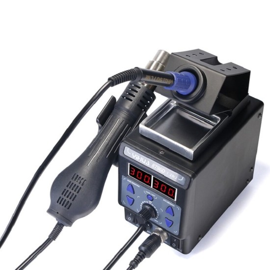 8786D-I 2 in 1 Upgrade SMD Rework Station Soldering Station Electric Soldering Iron + Hot Air Gun 700W for Repair