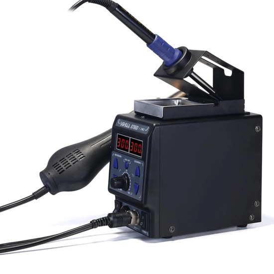 8786D-I 2 in 1 Upgrade SMD Rework Station Soldering Station Electric Soldering Iron + Hot Air Gun 700W for Repair