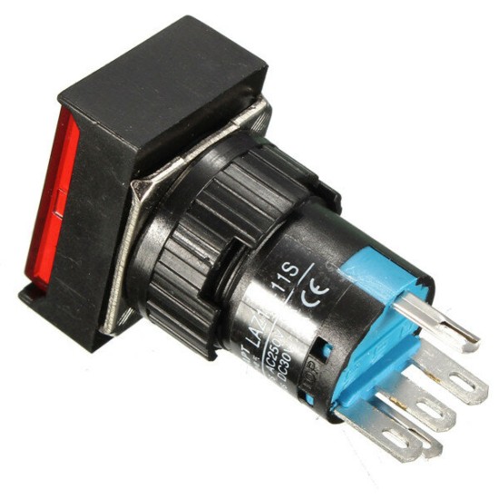 DC 24V Push Button Self-reset Momentary Switch LED Light