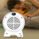 500W Mini Space Fan Heater Portable Electric Wall-outlet Heated Fan Furnace Warmer