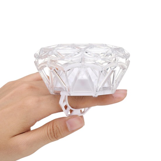 DC 5V Mini Protable USB Rechargeable Fan Handheld Diamond Ring Style Fan