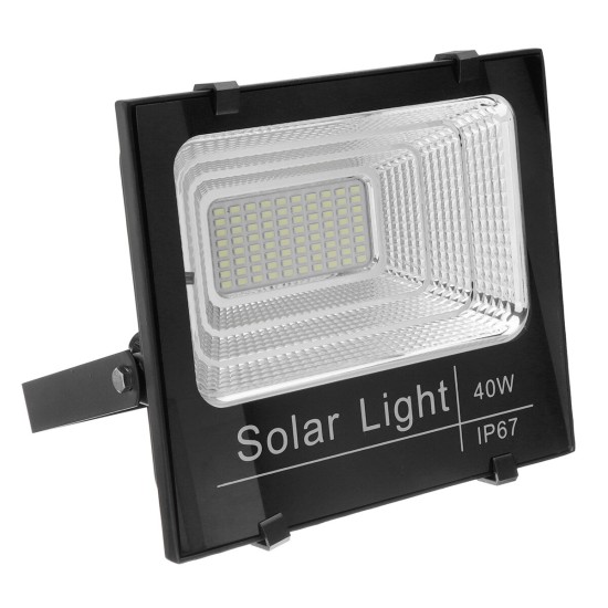 25w/40w/60w Solar Flood Light Solar LED Spotlight W/ Manual/Remote Control Solar Panel IP67 Waterproof