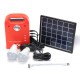 28Wh Portable Small DC Solar Panels Charging Generator Power Generation System With LED Bulb