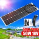 50W 18V Solar Power Panel Monocrystalline Silicon Semi-flexible Home Electricity