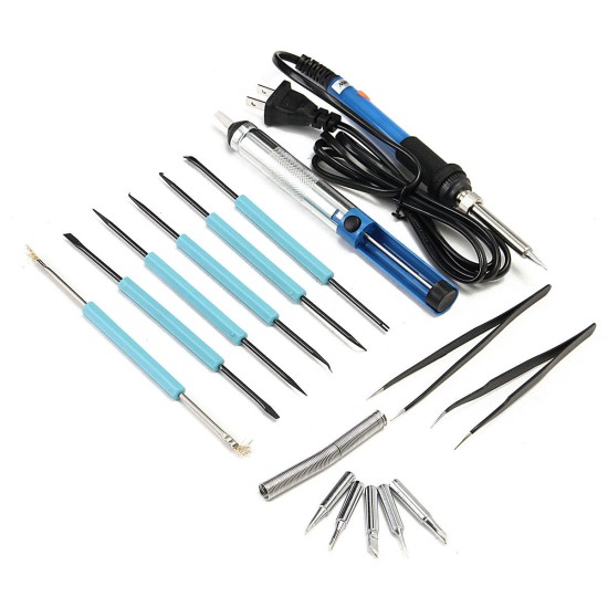 Adjustable Electric Temperature Welding Soldering Iron Tools Kit 60W 110V