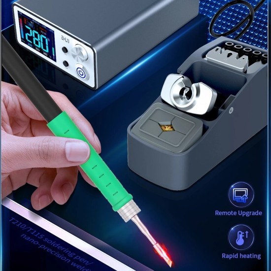 T3B 96W Smart Soldering Station Welding Soldering Iron with T115 /210 Handles Welding Tips for PCB SMD BGA Repair