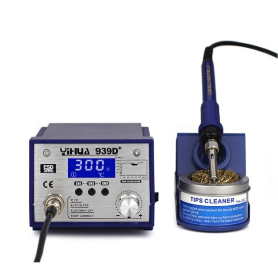 939D+ 110V 220V 75W High Power Iron Soldering Station Adjustable Temperature Soldering Iron Rework Electric Soldering Iron