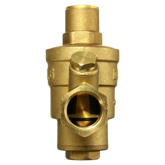 Adjustable Dn Bspp Brass Water Pressure Reducing Valve With Gauge Flow