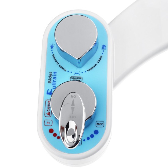 Toilet Bidet Hot/Cold Water Dual Spray Non-Electric Mechanical Self Cleaning Adjustable Angle Bidet Toilet Device