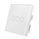 3 Gang 1 Way WIFI Smart Light Touch Remote Control Wall Switch For Amazon Alexa