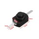 10Pcs 1A 30V DC 250V Black Latching On Off Mini Push Button Switch