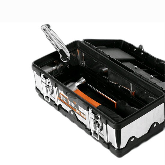 FINDER ABS And Stainless Steel Hardware Thickening Large Capacity Multifunctional Electrician Decoration Tool Storage Box