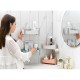 Kitchen Bathroom Wall Storage Shelf Hanging Shelf Rack Corner Organizer Basket Holder