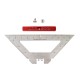 140MM Stainless Steel Inch Woodworking Triangle Ruler Multifunctional Scribing Angle Ruler For DIY