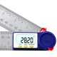 0-200mm Digital Meter Angle Inclinometer Digital Angle Ruler Electron Goniometer Protractor Stainless Steel Angle Finder Measuring Tool