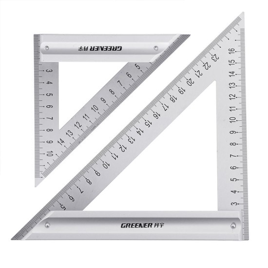 120/180mm Metric Triangle Angle Ruler Stainless Steel Woodworking Square Layout Tool